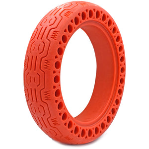 Honeycomb Solid Rubber Tire - svart eller rött (flera alternativ)